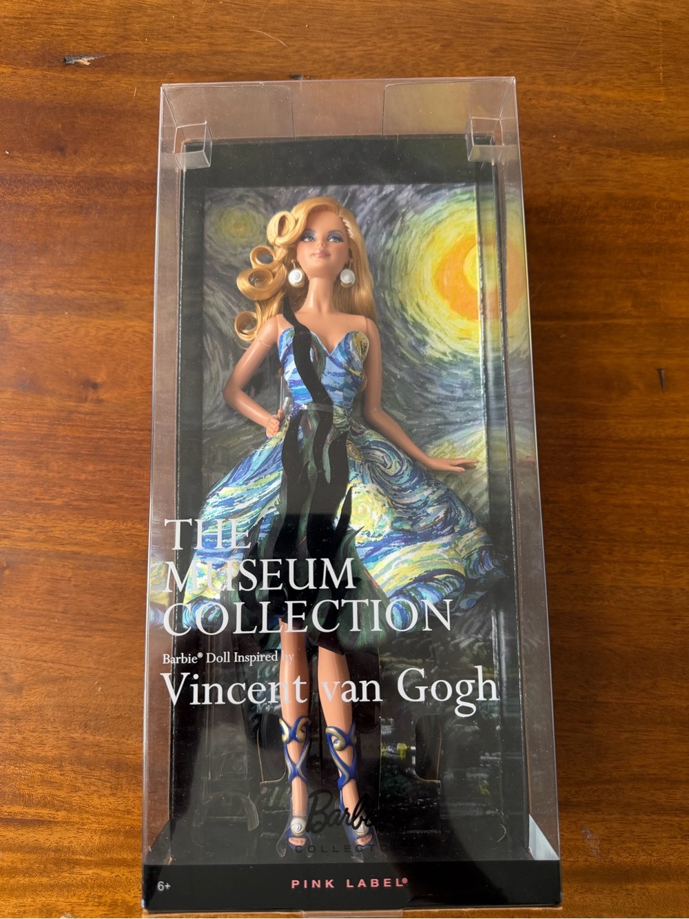 Barbie Museum Collection Vincent van Gogh Doll - Blue, Yellow, Black